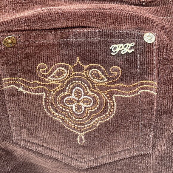 🤗323-UR Powerful ❤️~POINTZERO-Brown Corduroy Stretch Flares - Picture 9 of 15